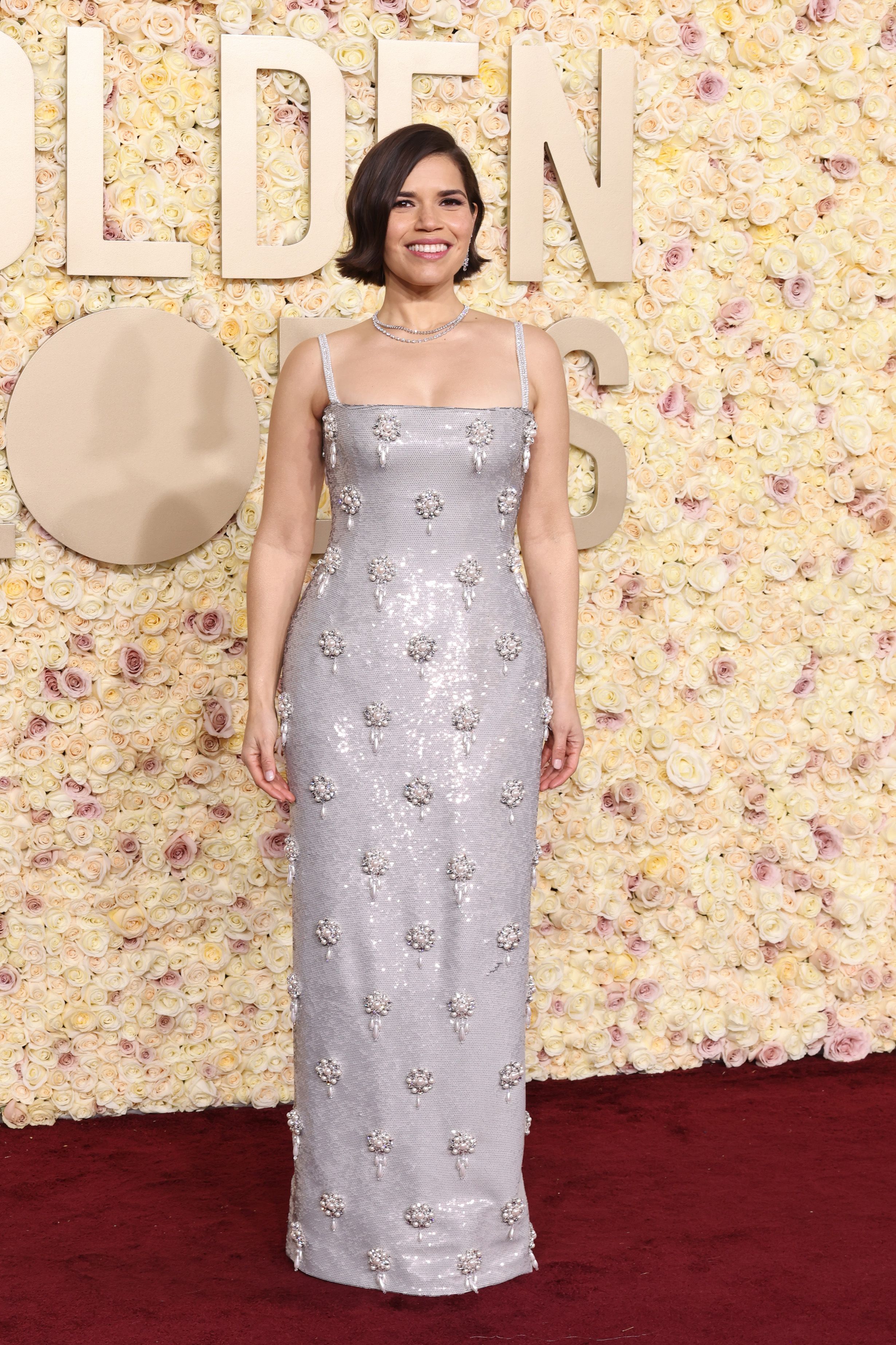 14 Latest Golden Globe Nail Ideas To Try in 2024! 24 America Ferrera's Old Money Manis