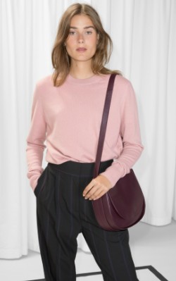 1 – top 15 cashmere sweaters &OtherStories Cashmere Knit Sweater - $145 pink 100% cashmere jumper shop