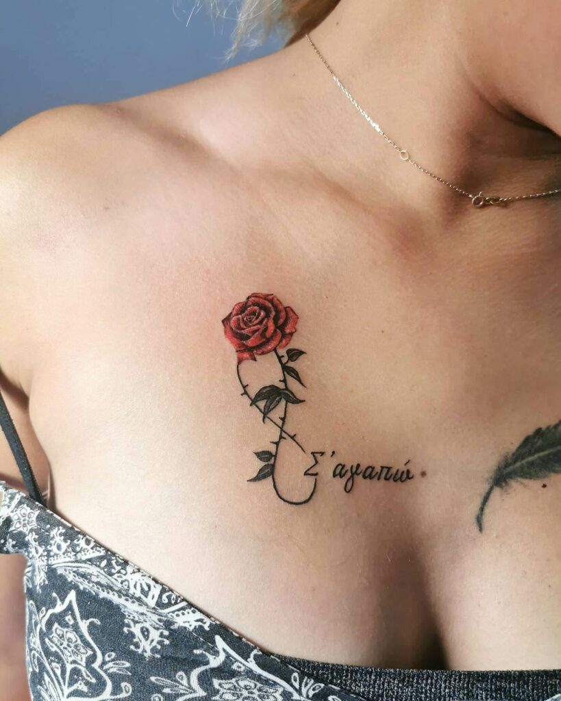10+ Rose Tattoo On Chest Ideas That Will Blow Your Mind! 12 Chest Red Rose Tattoo
