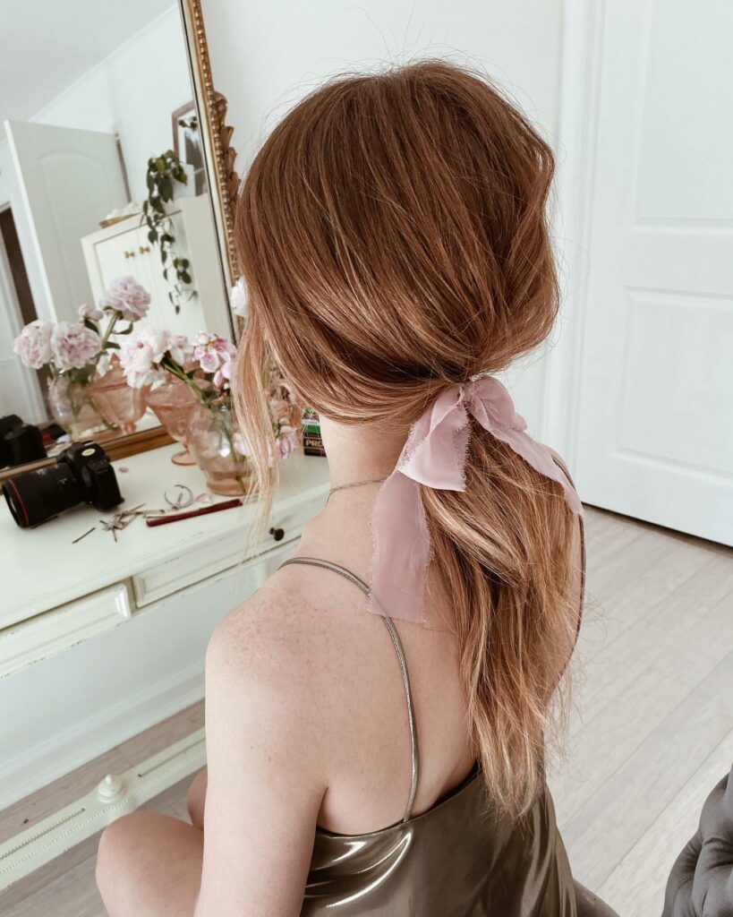 35 Ponytail Hairstyles Ideas for Effortless Elegance in 2024 15 Tousled Low Ponytail