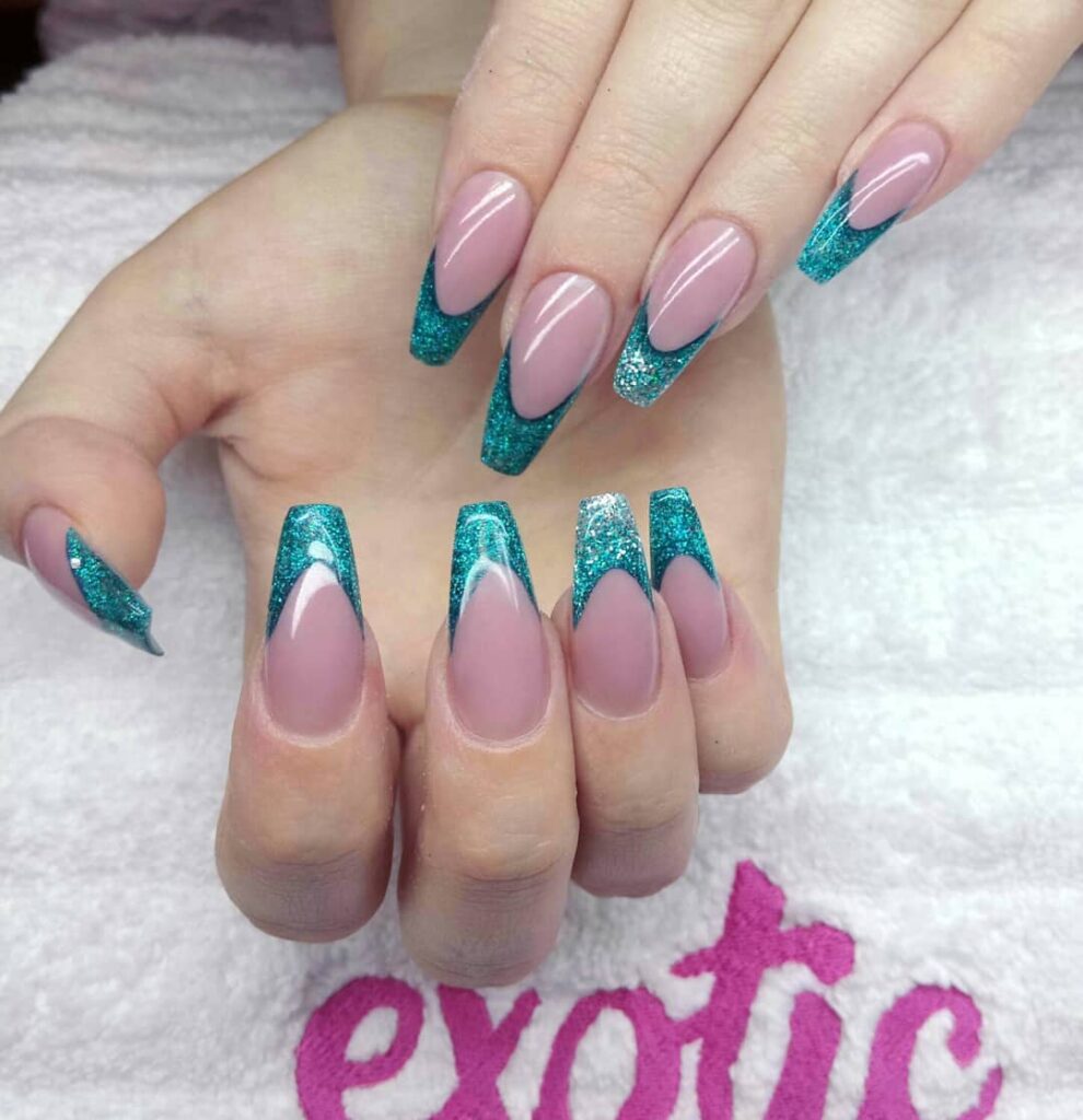 Dive into 60 Turquoise Nail Designs of 2024 45 Turquoise Tips