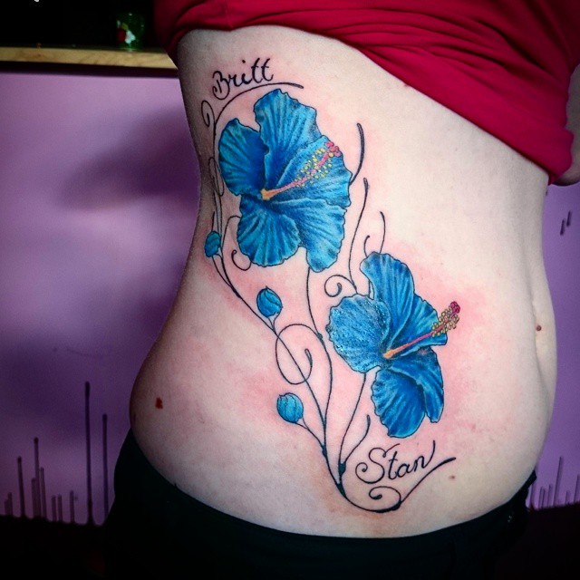 AMAZING HIBISCUS TATTOOS IDEAS ALONG WITH THEIR MEANINGS - UPDATED FOR 2024 12 Blue Hibiscus Tattoo