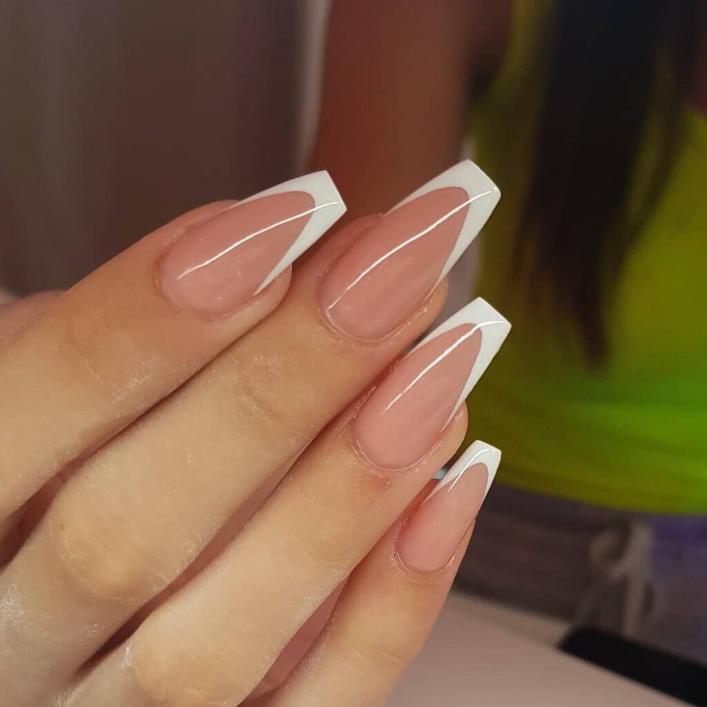 Try 50 Coffin French Tip Nail Designs in 2024 11 Classic French Tips