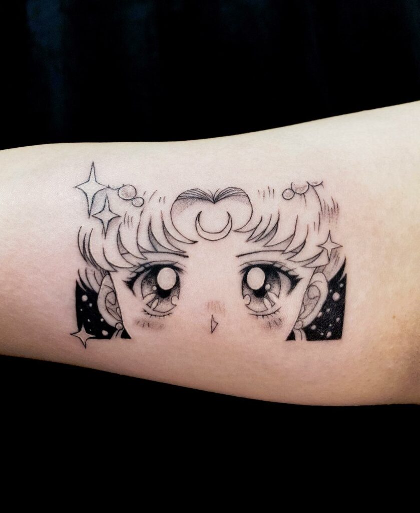 11+ Anime Eyes Tattoo Ideas That Will Blow Your Mind! 14 Life Like Passionate Anime Eyes Tattoo
