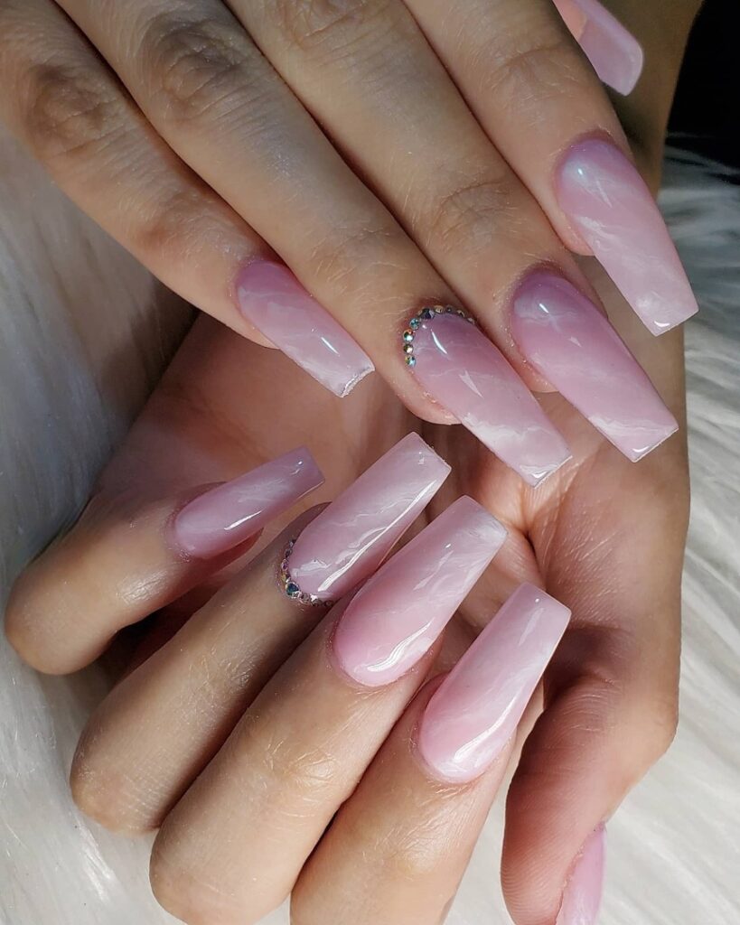 Discover 35 Pink Marble Nail Designs of 2024 13 Classic Marble