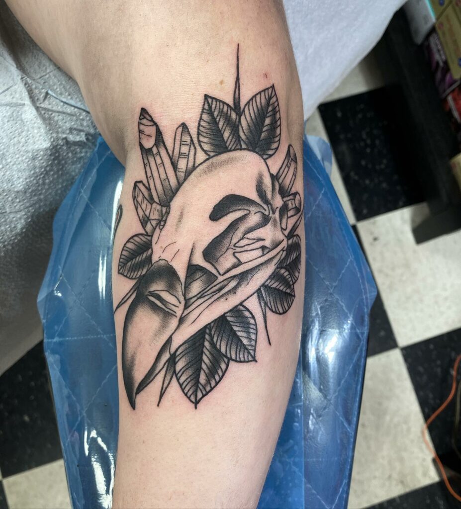 AMAZING ANIMAL SKULL TATTOO IDEAS AND THEIR MEANINGS IN 2024 28 Vulture Skull Tattoo