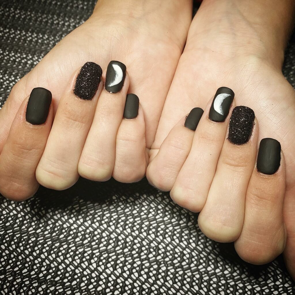 35 Latest Black Matte Nail Designs To Try In 2024! 26 The Astrology Vibe