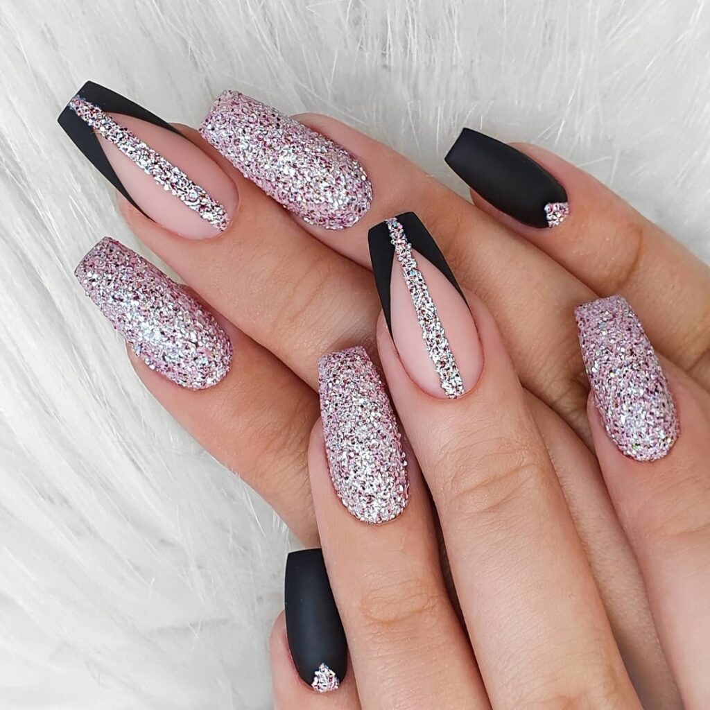 Indulge in 35 Black And Pink Nail Designs To Try in 2024 13 Fierce Festival