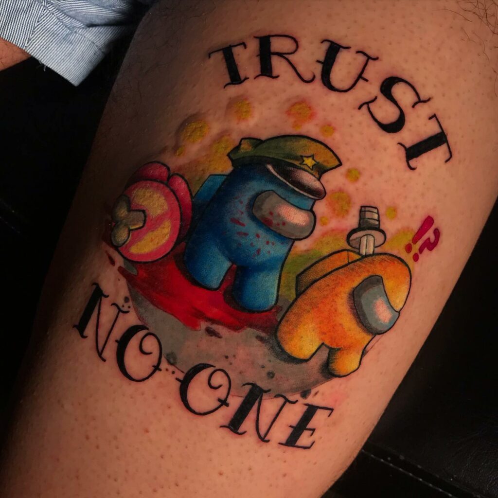 11+ Among Us Tattoo Ideas That Will Blow Your Mind! 11 Among Us Video Game Tattoo