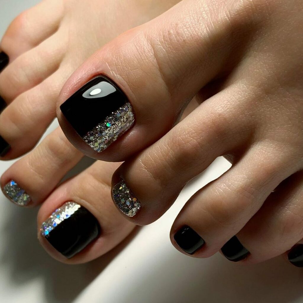 22 Latest Black Pedicure Ideas To Try In 2024! 24 Lacey Elegance