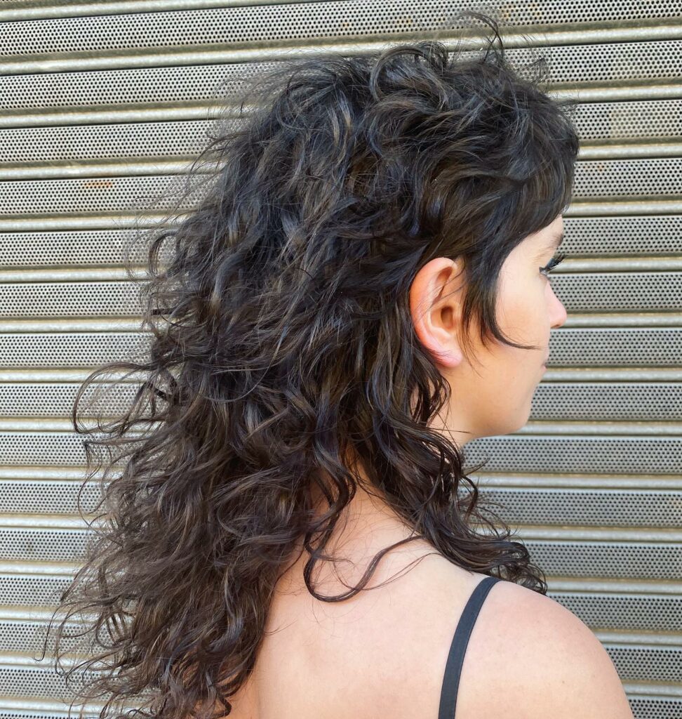 35 Modern Mullet Hairstyles to Experiment with in 2024 33 The Thick Textured Mullet on Luscious Black Hair