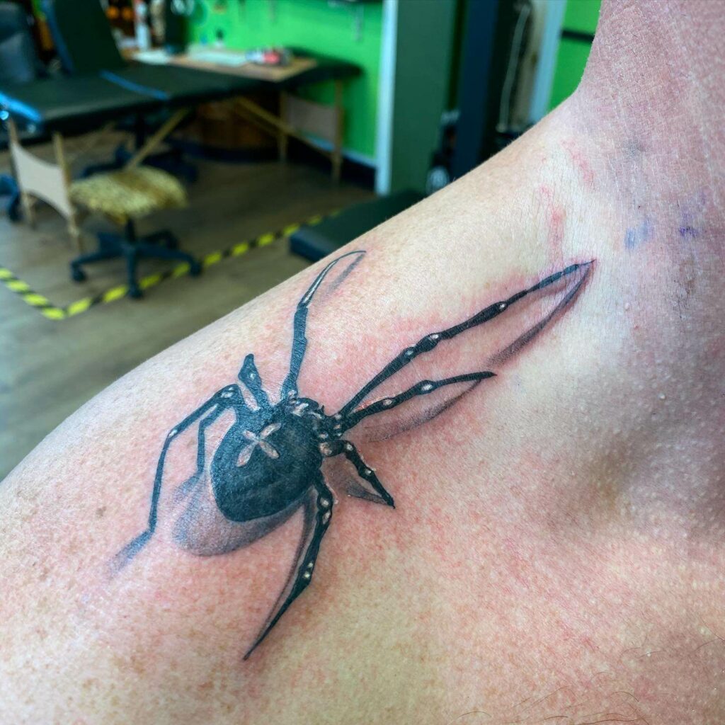 11+ Traditional Spider Tattoo Ideas That Will Blow Your Mind! 12 Black Widow Spider Tattoo