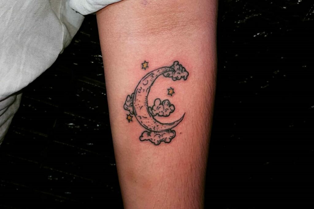 21+ Clouds Tattoo Ideas That Will Blow Your Mind! 29 Stars And Clouds Tattoo