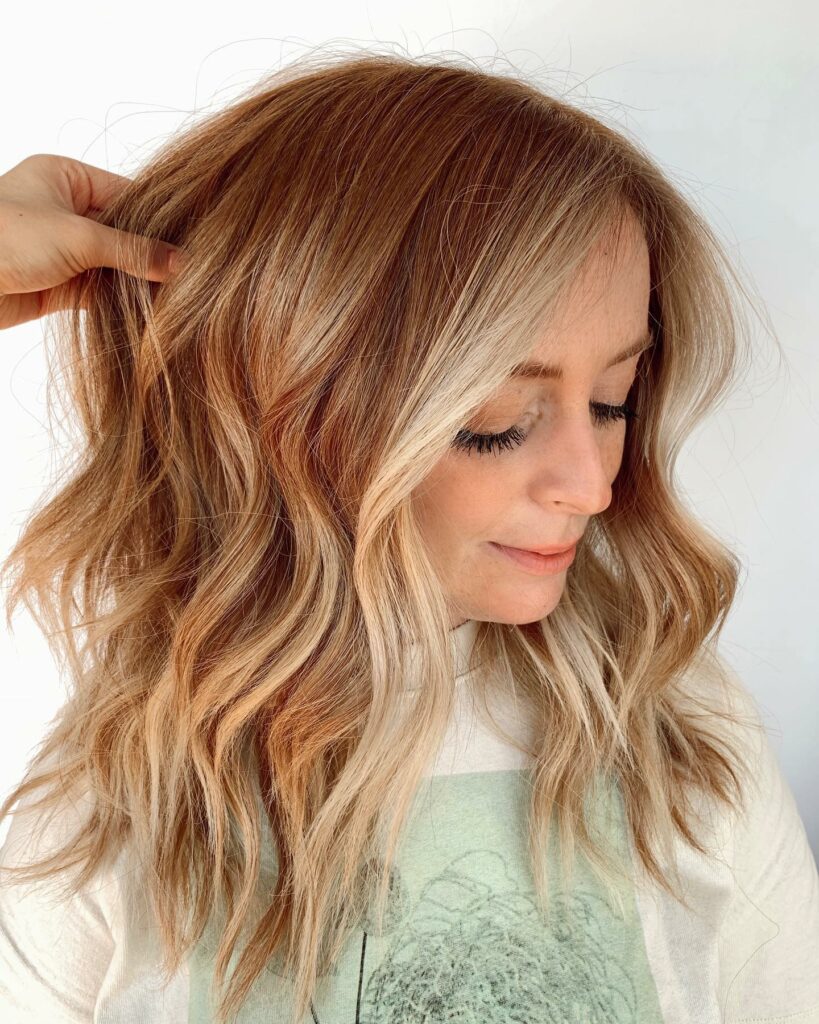 44 Trendy Blonde Highlights On Brown Hair Ideas to Try in 2024 48 Layered Brown with Strawberry Blonde Balayage