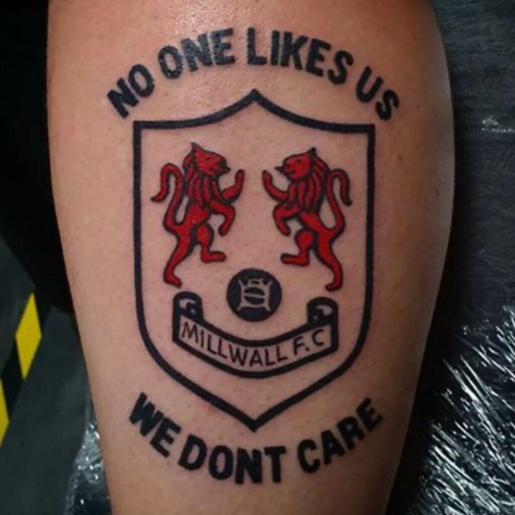 10+ Millwall Tattoo Ideas That Will Blow Your Mind! 13 Minimalistic Millwall FC Tattoo Design