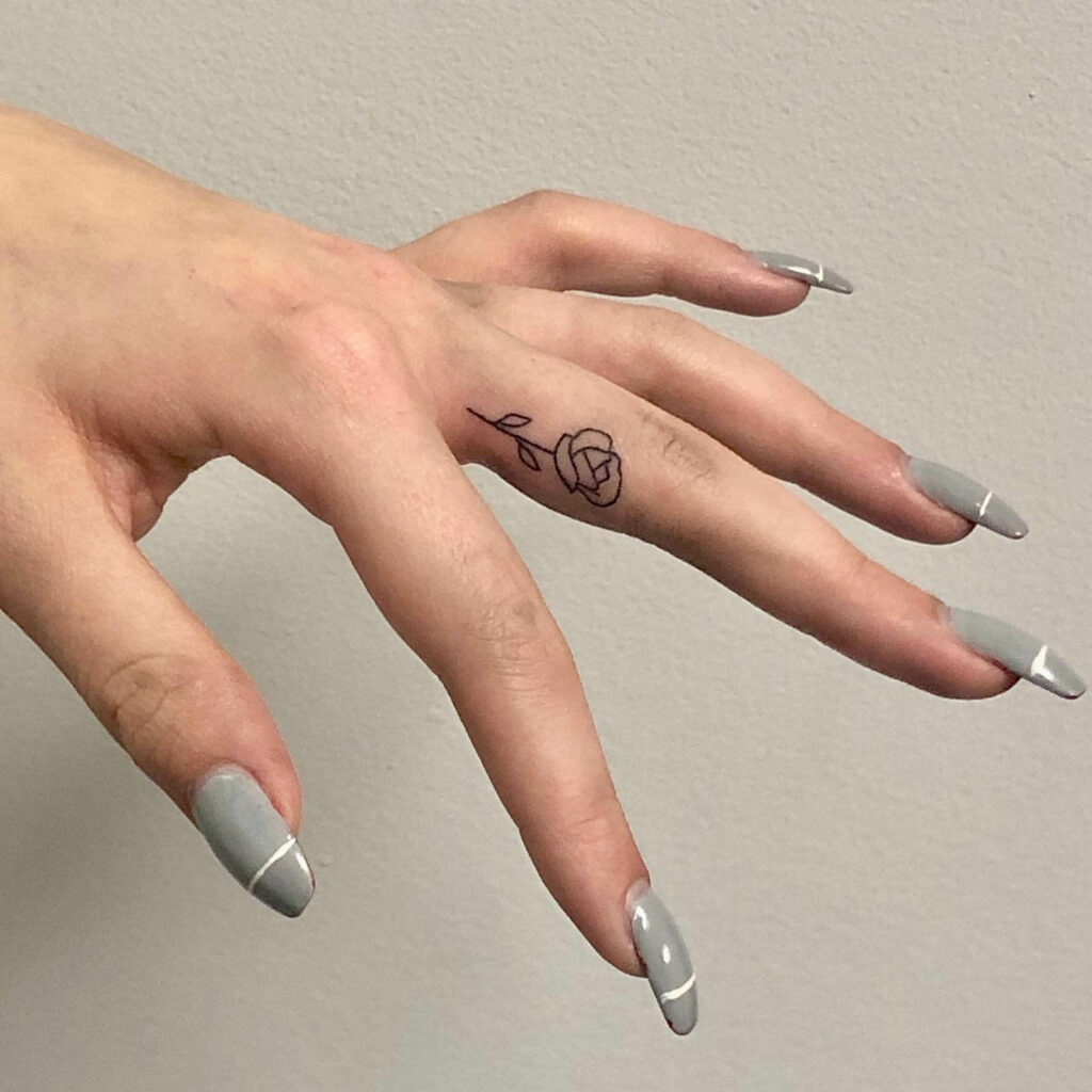 24 Latest Finger Tattoo Ideas To Try In 2024 28 Finger Rose Tattoo