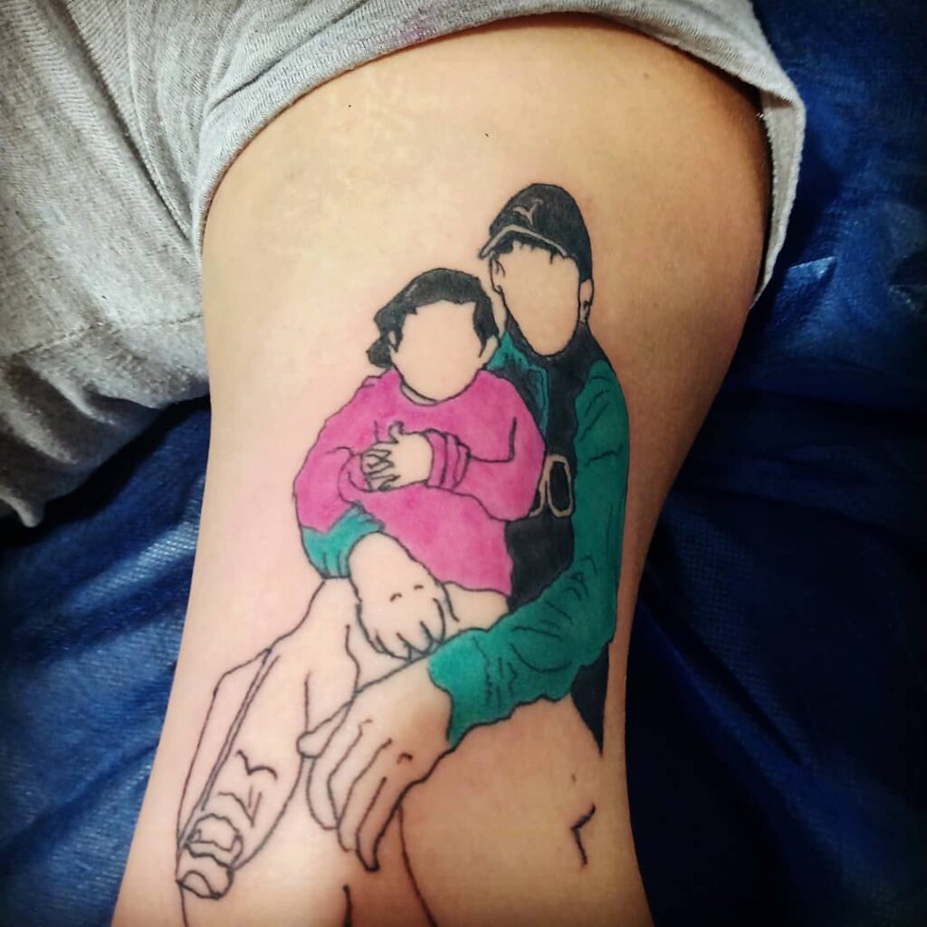 FATHER AND DAUGHTER TATTOOS TO CELEBRATE YOUR BOND IN 2024 14 American Traditional Father and Daughter Tattoos