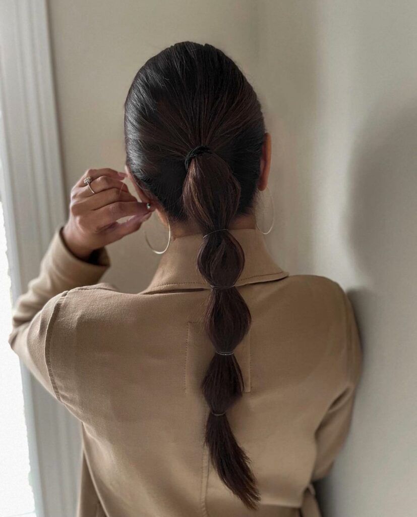 25 Bubble Braids Ideas to Try in 2024 20 Chic Low Bubble Ponytail