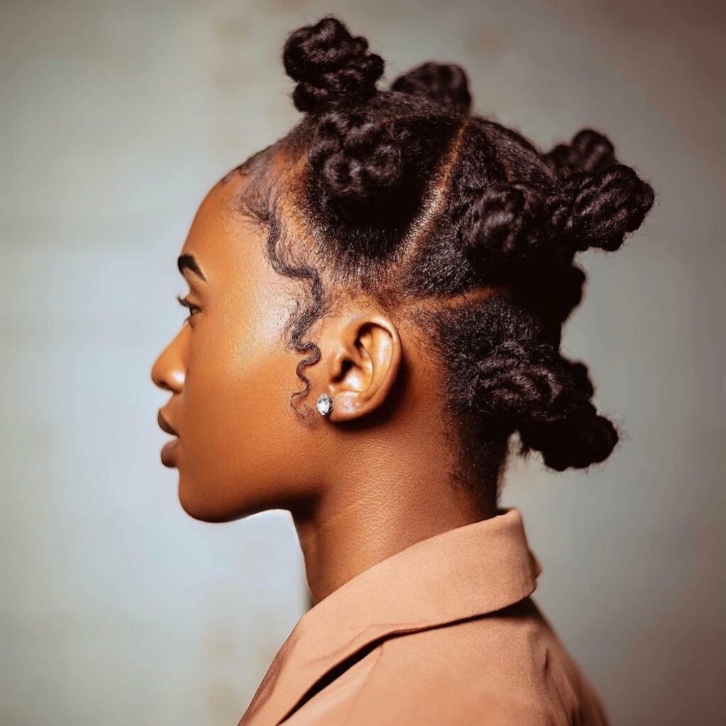 25 Natural Hairstyles Ideas to Embrace Your Authenticity in 2024 28 Bantu Knots