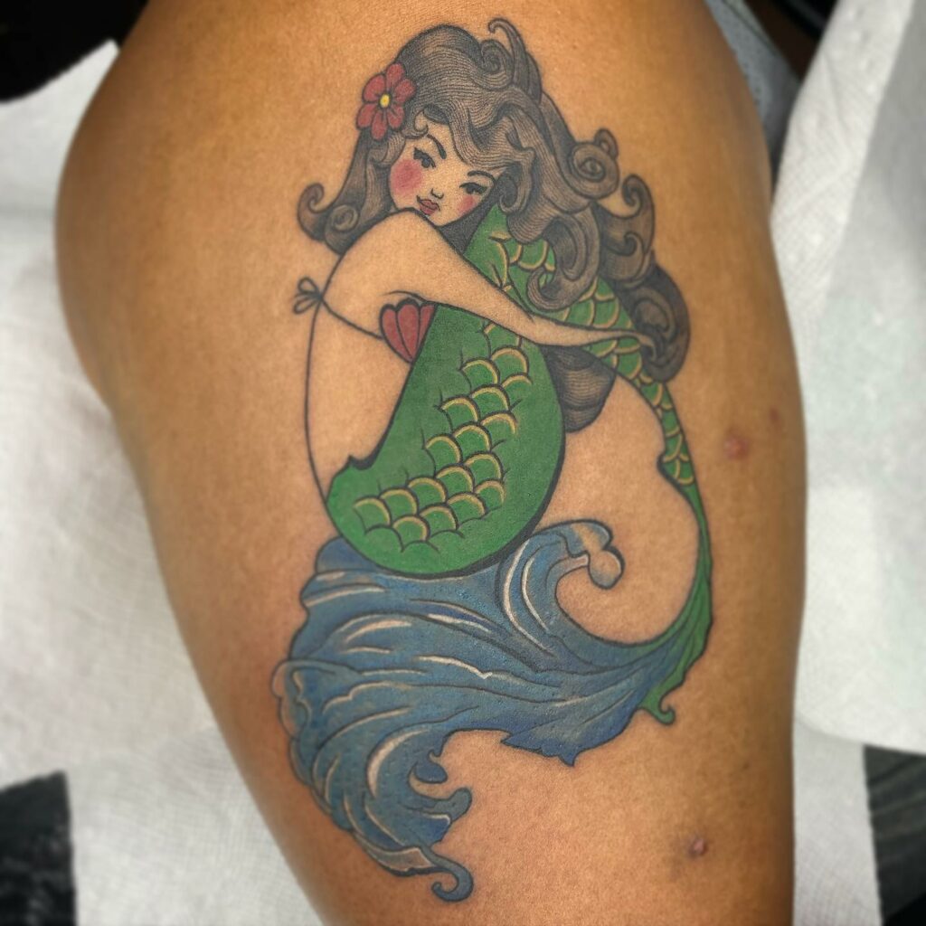 Amazing Little Mermaid Tattoo Designs & Meanings For 2024 13 Little Mermaid Tattoo Designs