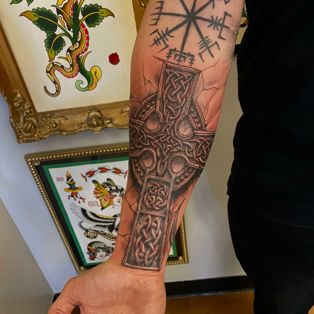 10+ AWESOME IRISH TATTOOS TO INSPIRE YOU IN 2024 13 Celtic Cross Tattoo