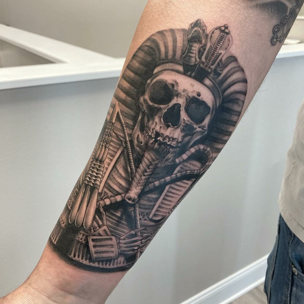 EGYPTIAN TATTOO IDEAS THAT WE LOVE IN 2024 29 Egyptian Skull Tattoos