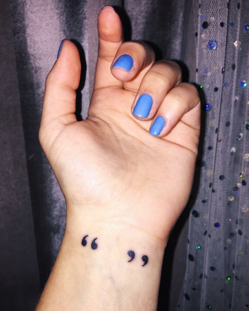 MATH AND GRAMMAR TATTOO DESIGNS & MEANINGS TO INSPIRE IN 2024 17 Quotation Mark Tattoo