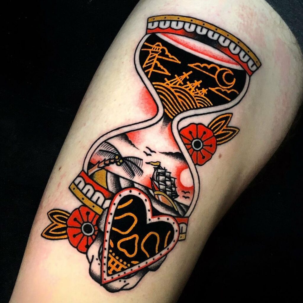 10 AMAZING HOURGLASS TATTOOS & THEIR MEANINGS - UPDATED FOR 2024 10 Hourglass Tattoo
