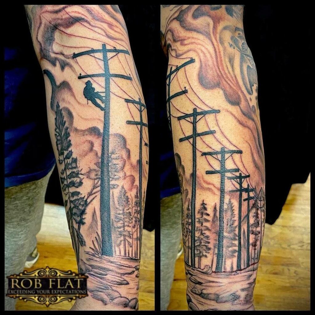 12+ Lineman Tattoo Ideas To Inspire You! 14 Forearm Cool Lineman Tattoos
