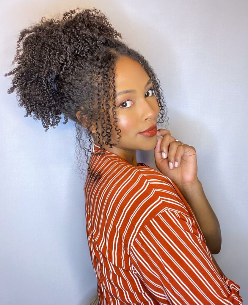 25 Natural Hairstyles Ideas to Embrace Your Authenticity in 2024 24 High Puff