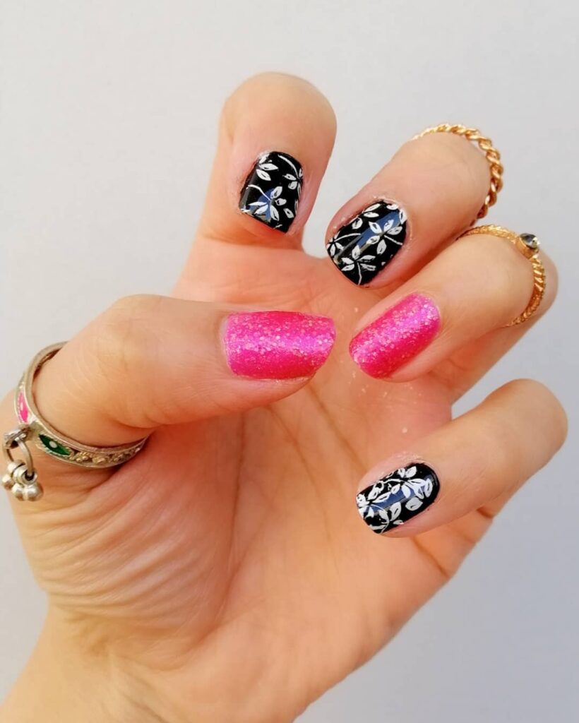 Indulge in 35 Black And Pink Nail Designs To Try in 2024 39 Simply Sweet