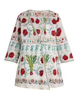 14 Embroidered White Kimono Jacket
