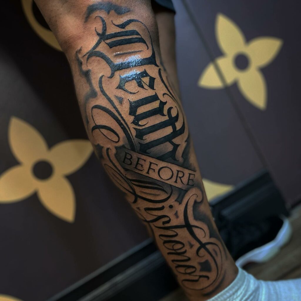 Death Before Dishonor Tattoo Designs You Need to See in 2024 19 Death Before Dishonor Tattoo