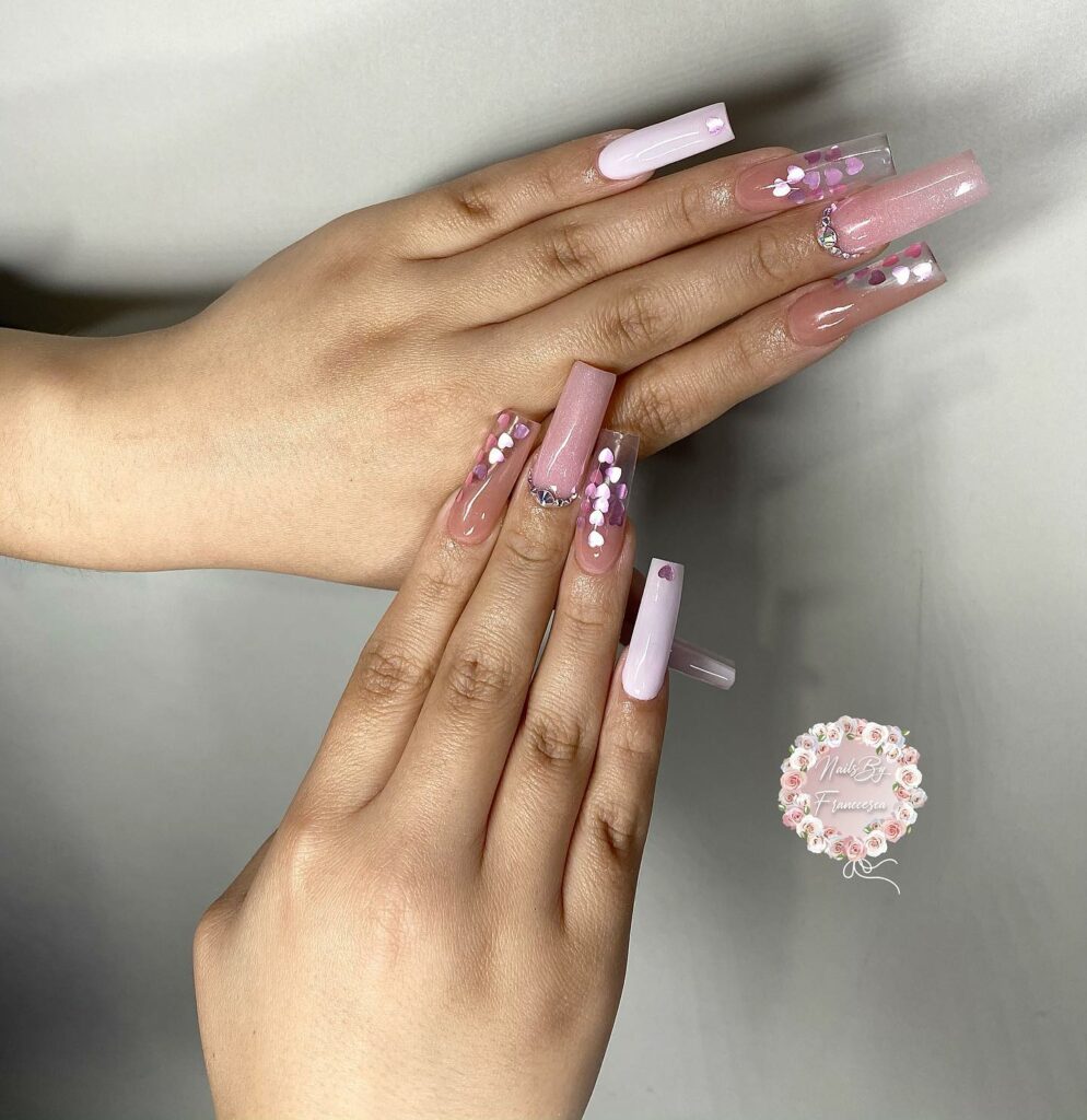 20 Latest February Nail Designs To Try In 2024! 20 February Gel Nails With Hearts