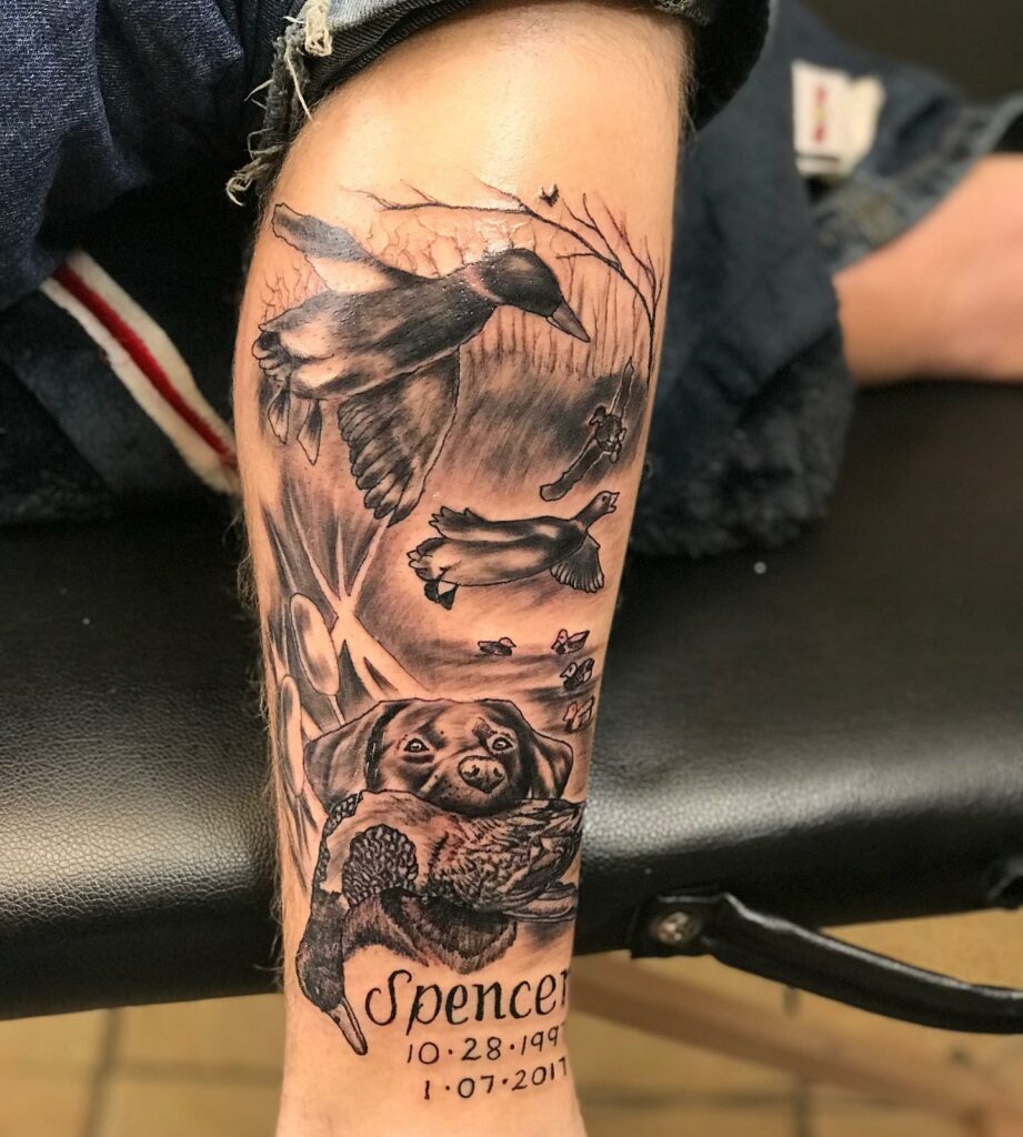 Best Hunting Tattoo Ideas We've Seen in 2024 14 Duck Hunting Tattoo