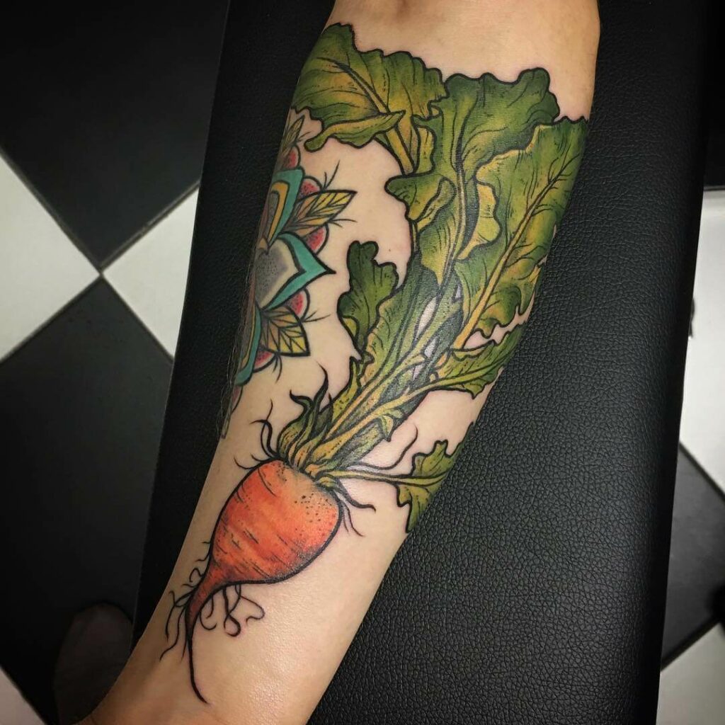 10+ Gardening Tattoo Ideas That Will Blow Your Mind! 17 Vegetable Tattoo Designs