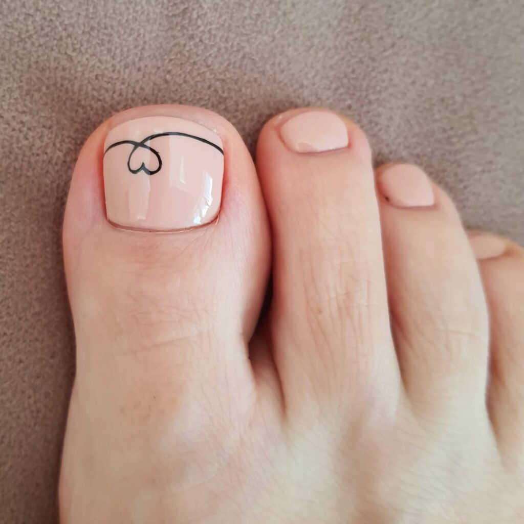 Get Playful with 30 Heart Toenail Pedicure Ideas for 2024 36 Simple Heart Nail Art Pedicure