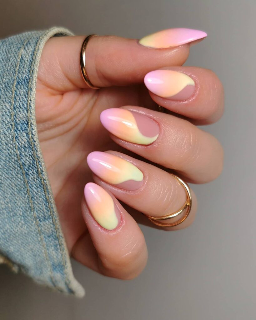 40 Latest Cotton Candy Nail Designs To Try In 2023! 15 Cotton Candy Abstract Nails