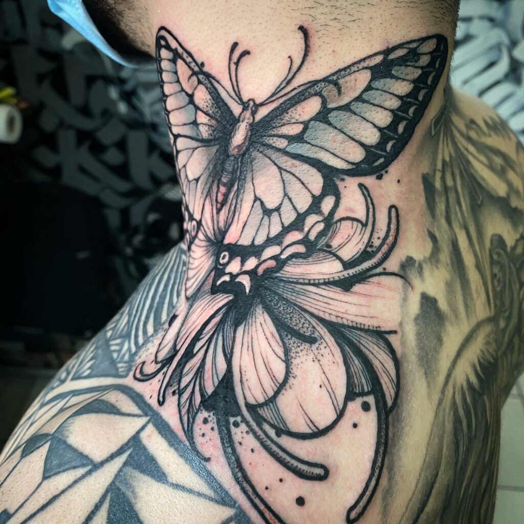 90 Latest Neck Tattoo Ideas To Inspire You In 2024! 25 Shoulder and Neck Tattoo