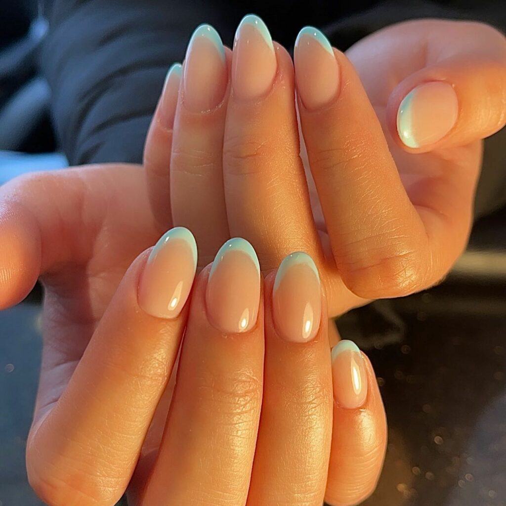 30 Latest Almond French Tip Nail Designs To Try In 2024! 13 Short Almond French Tips