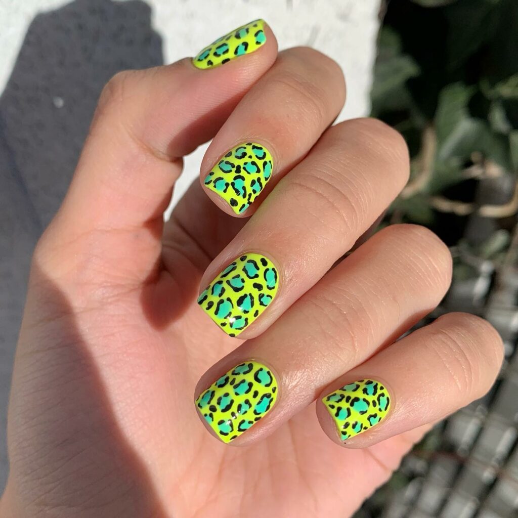 25 Latest Leopard Print Nail Ideas To Try In 2024! 23 Neon Leopard Nails