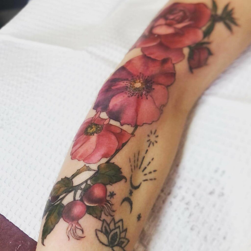 10+ Arm Flower Tattoo Ideas You’ll Have To See To Believe! 20 Artistic Inked Colorful Flower Tattoo On Arm