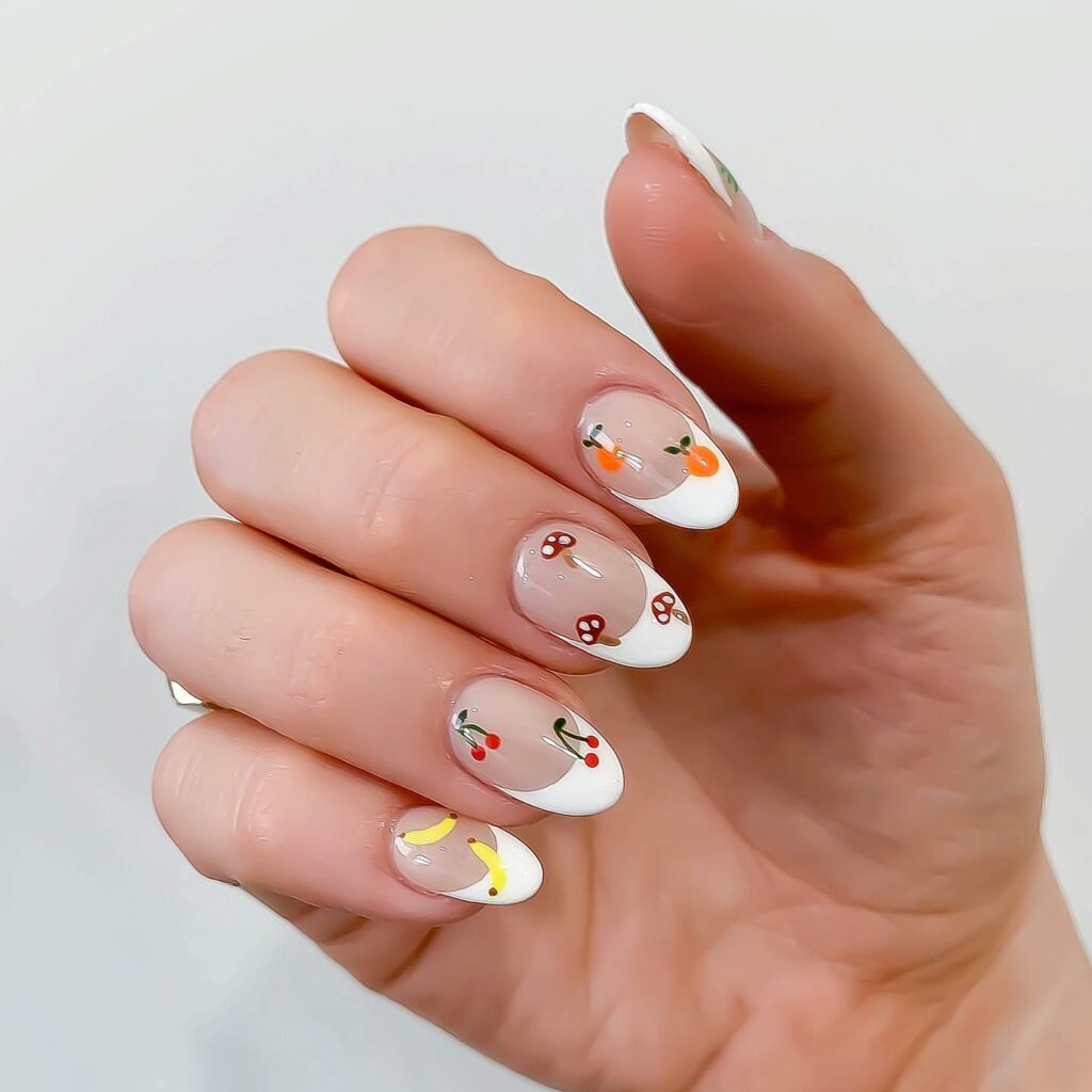 20 Latest Mushroom Nail Designs To Try In 2024! 25 Mushroom And Fruits French Nails