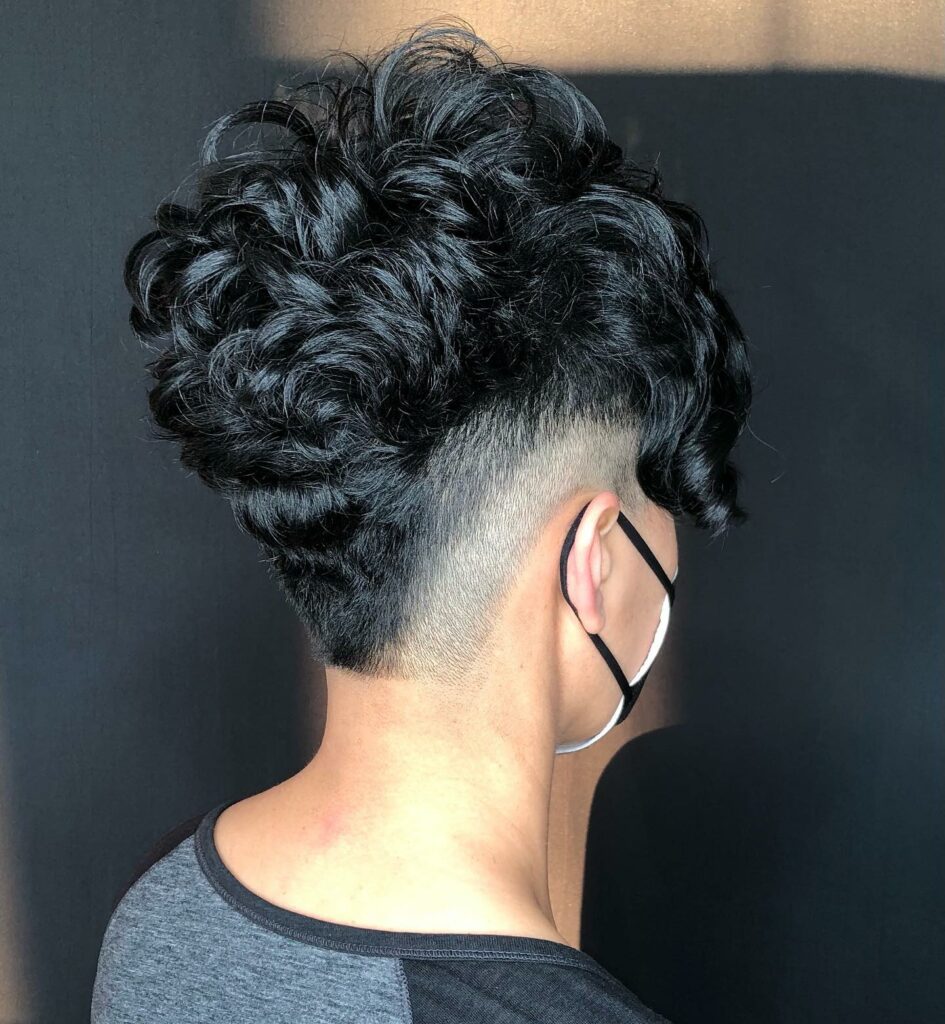 35 Short-Sided Shaved Female Hairstyles to Flaunt Your Boldness in 2024 36 Short Curly Mohawk