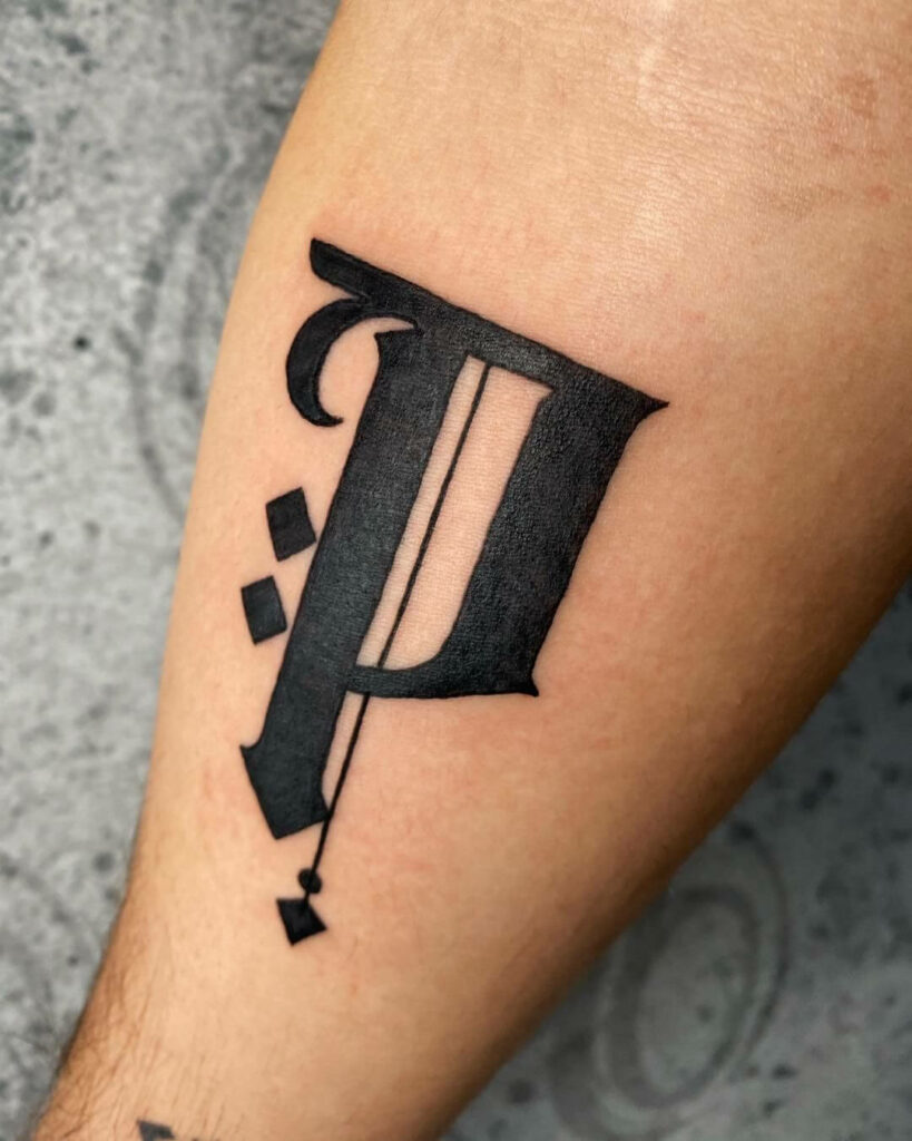10+ Bold Letter Tattoo Ideas That Will Blow Your Mind! 19 Letter P Tattoo
