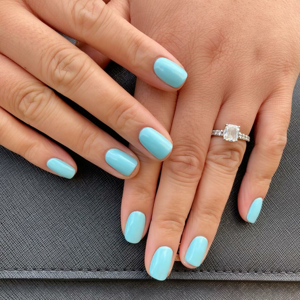 20 Latest Tiffany Blue Nail Ideas To Try In 2024! 30 Tiffany Blue Short Nails