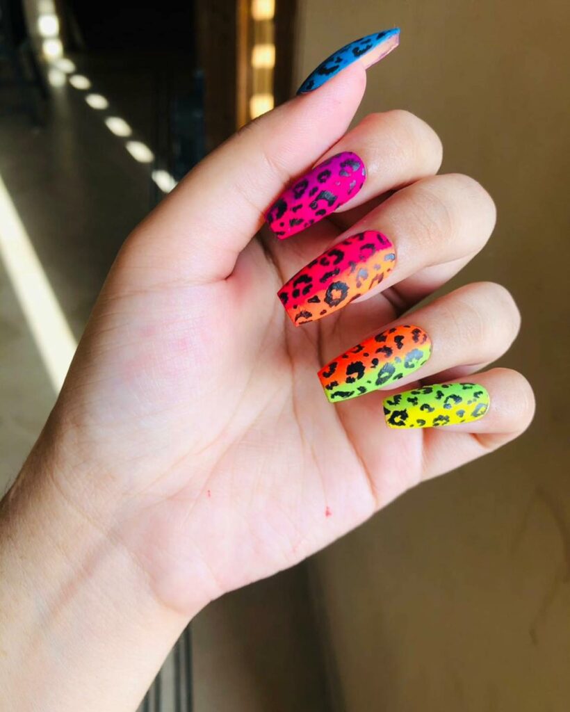 25 Latest Leopard Print Nail Ideas To Try In 2024! 28 Multicolored Leopard Nails Design