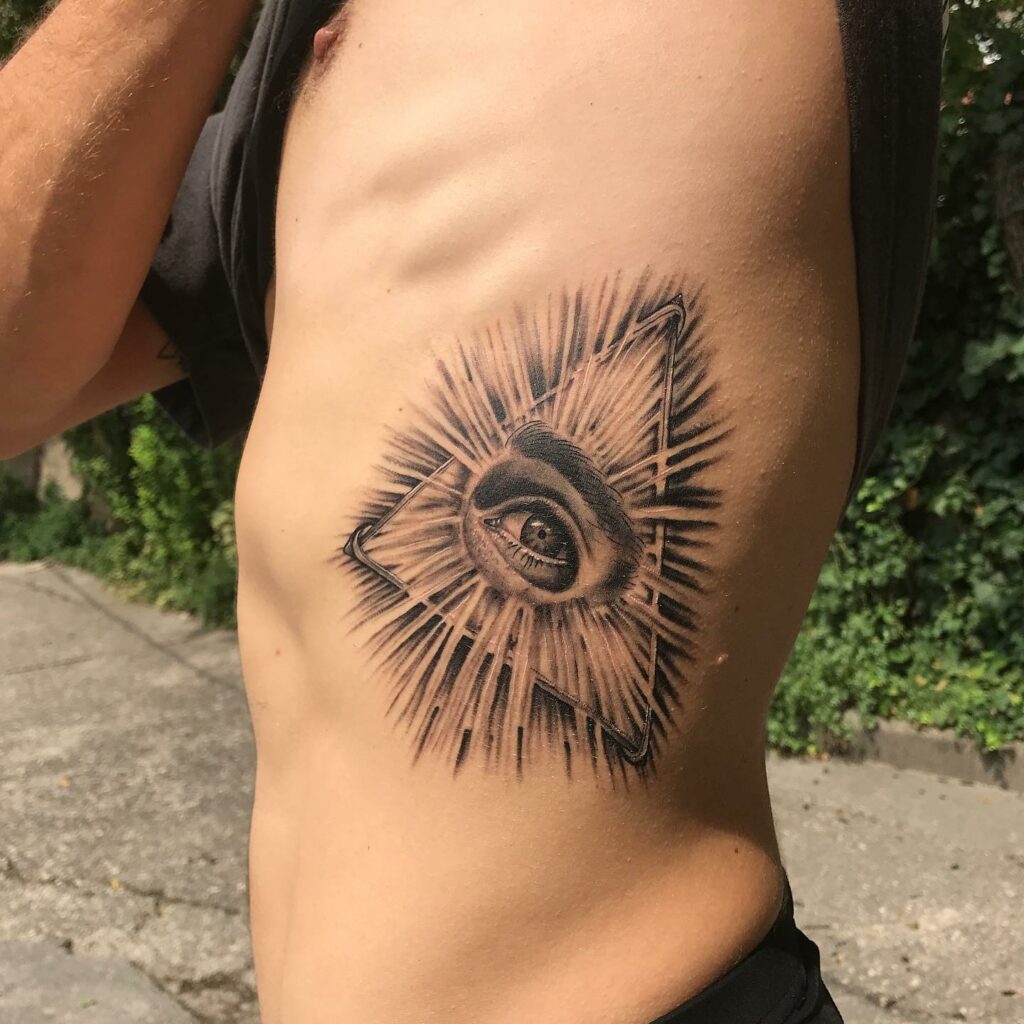 The Triangle Eye Tattoo Meaning & 10 Amazing Designs To Inspire You! 17 Triangle Eye Tattoo
