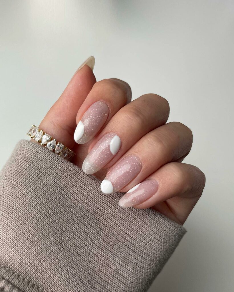 33 Latest Party Nail Ideas To Try In 2024! 13 Abstract Party Nails With Glitter