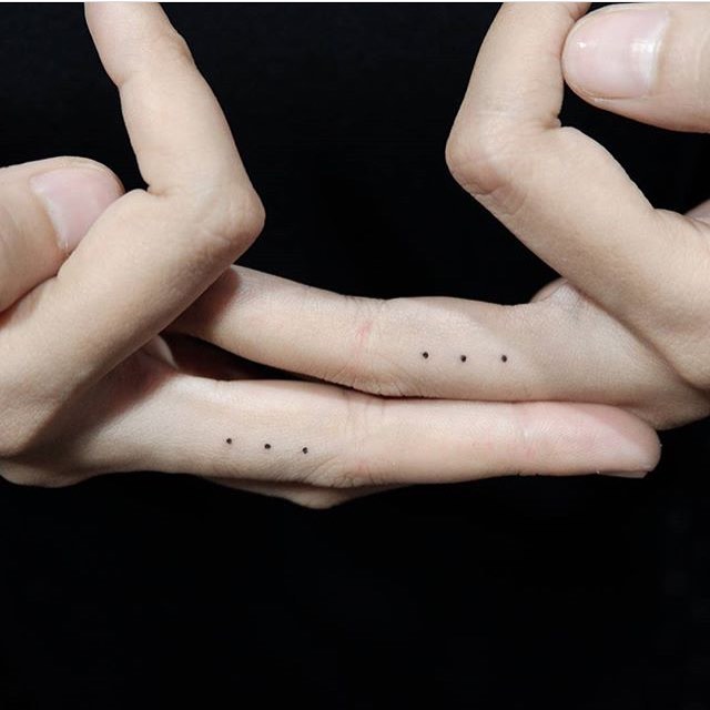 3 Dots Tattoos - Subtle But With A Big Meaning! 15 3 Dots Tattoo